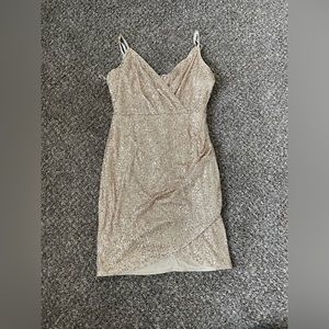 sequin gold windsor dress